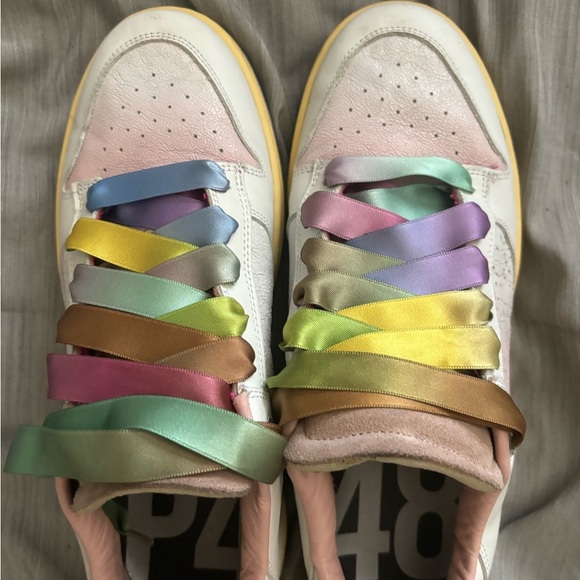 p448 Mason Shade White sneakers 42 Multicolor Made In Italy Size 11.5 Women - Picture 8 of 14